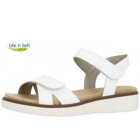 Remonte bequeme Sandale in weiß