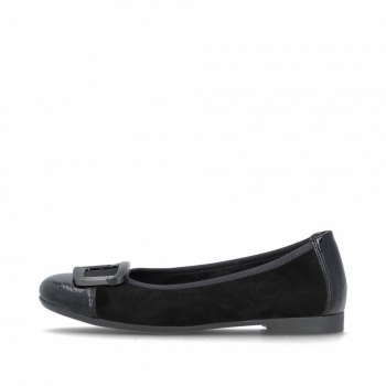 Remonte Damen Ballerinas - Schwarz
