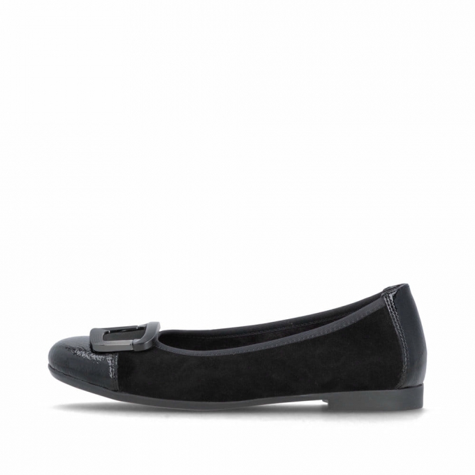 Remonte Damen Ballerinas - Schwarz
