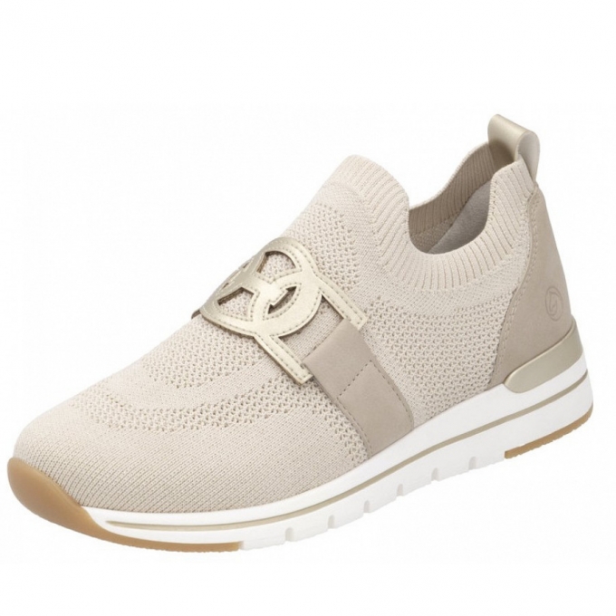 Remonte Slipper in cotton metalic gold ginge