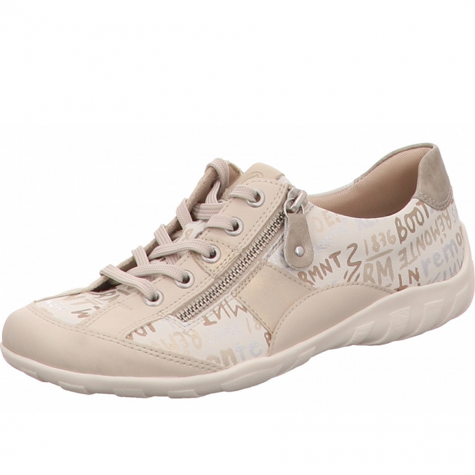 Remonte Schnürer in beige kombi.