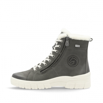 Remonte Damen Schnürstiefel - Grau