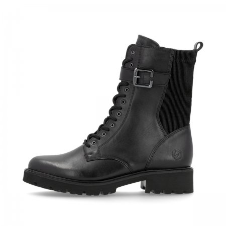 Remonte Damen Biker Boots - Schwarz