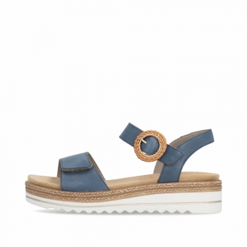 Remonte Damen Riemchensandalen - Blau