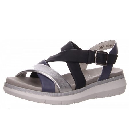 Remonte Sandalette in blau kombi.