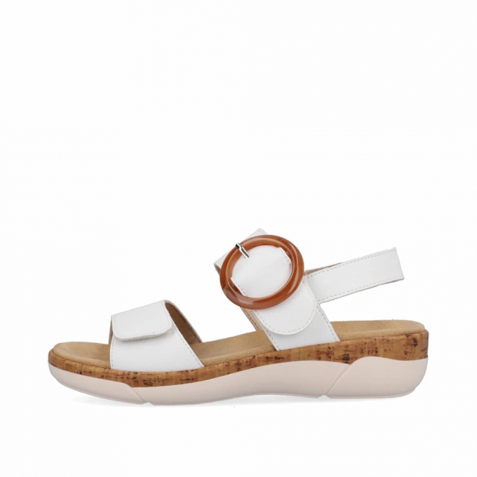 Remonte Damen Riemchensandalen - Weiss