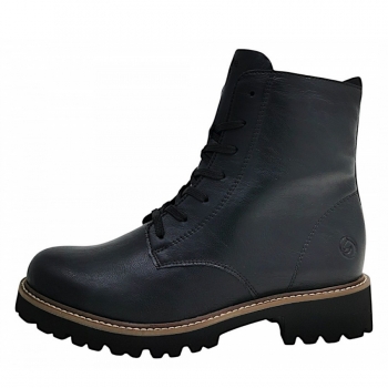 Remonte Schnürstiefelette in schwarz