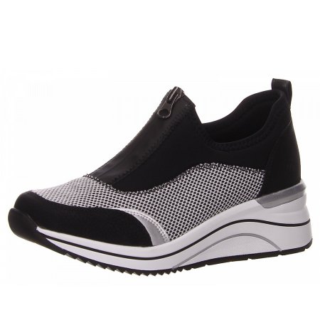 Remonte Sneaker in schwarz kombi.