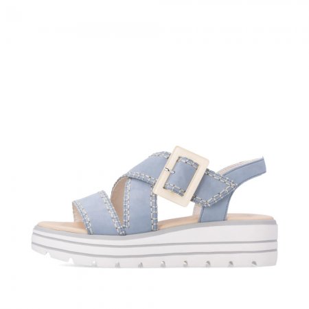 Remonte Damen Keilsandaletten - Blau