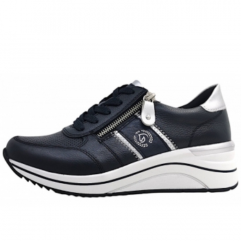 Remonte sportlicher Schnürer in pazifik/silver 14