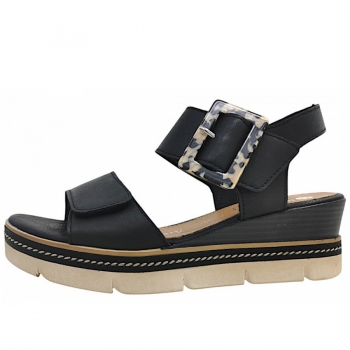 Remonte Sandale in schwarz 00