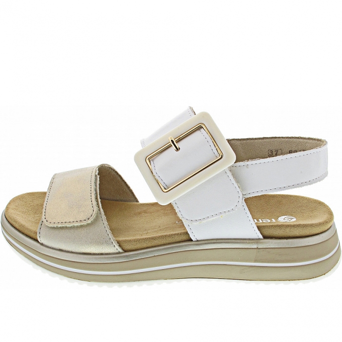 Remonte Sandale in muschel/weiss