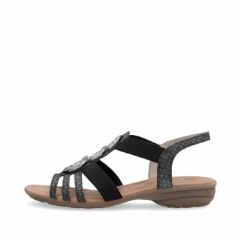 Remonte Damen Riemchensandalen - Grau