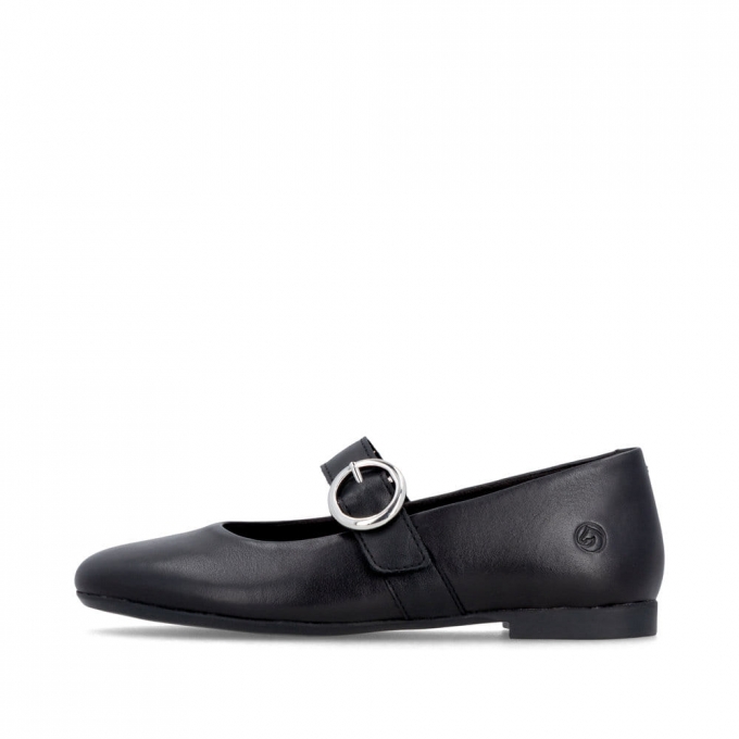Remonte Damen Ballerinas - Schwarz
