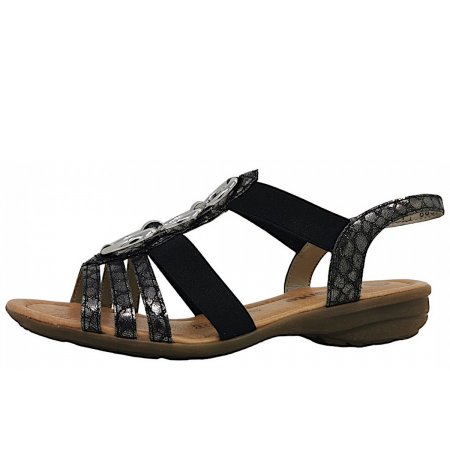 Remonte Sandale in 02 Schwarz