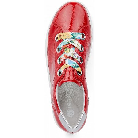 Remonte Sportliche Schnürer in mohn/silver