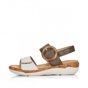 Remonte Damen Riemchensandalen - Grün