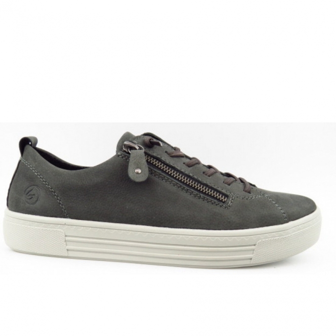 Remonte sportlicher Schnürer in 2 granit/smoke