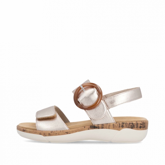 Remonte Damen Riemchensandalen - Metallic