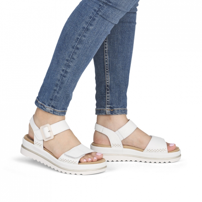 Remonte Damen Riemchensandalen - Weiss