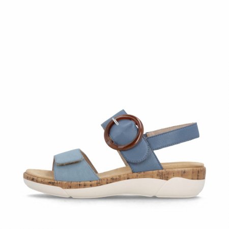 Remonte Damen Riemchensandalen - Blau