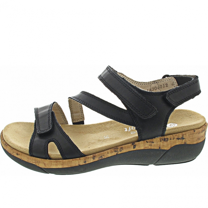 Remonte Sandale in schwarz