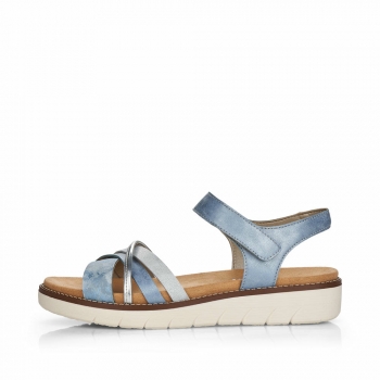 Remonte Damen Riemchensandalen - Blau
