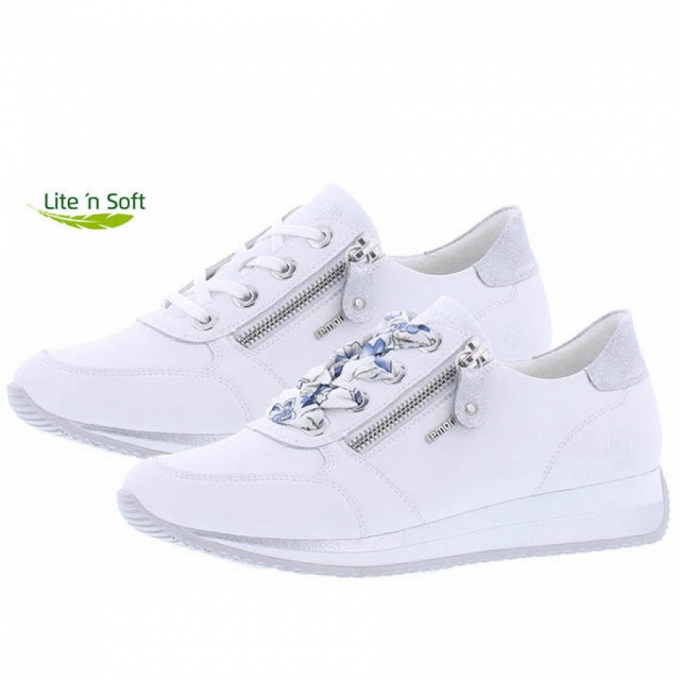 Remonte bequeme Schnürer in weiß