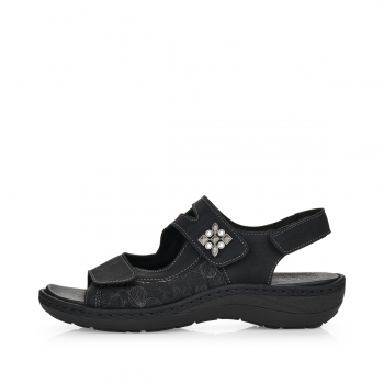 Remonte Damen Riemchensandalen - Schwarz