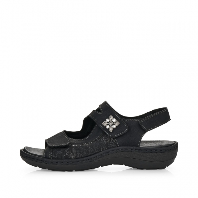 Remonte Damen Riemchensandalen - Schwarz
