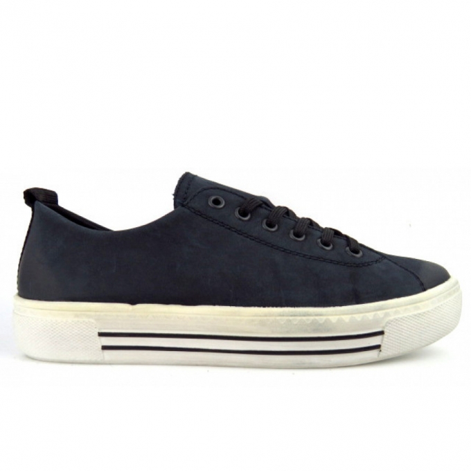 Remonte blau Schnürer Sneaker in pazifik