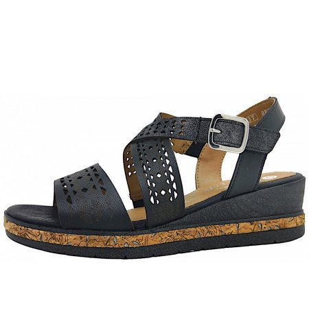 Remonte Sandale in 02 Schwarz