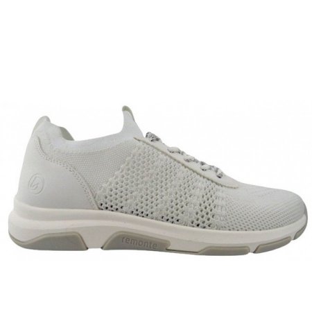 Remonte sportlicher Schnürer in reinweiss/white