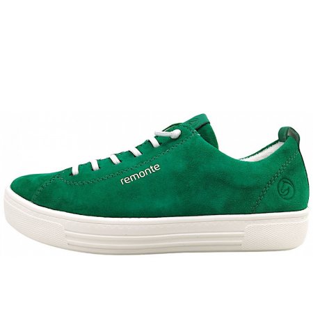 Remonte Goatsuede/Morelia sportlicher Schnürer in 52 Applegreen/ Smaragd