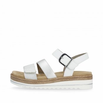 Remonte Damen Riemchensandalen - Silber/Platin