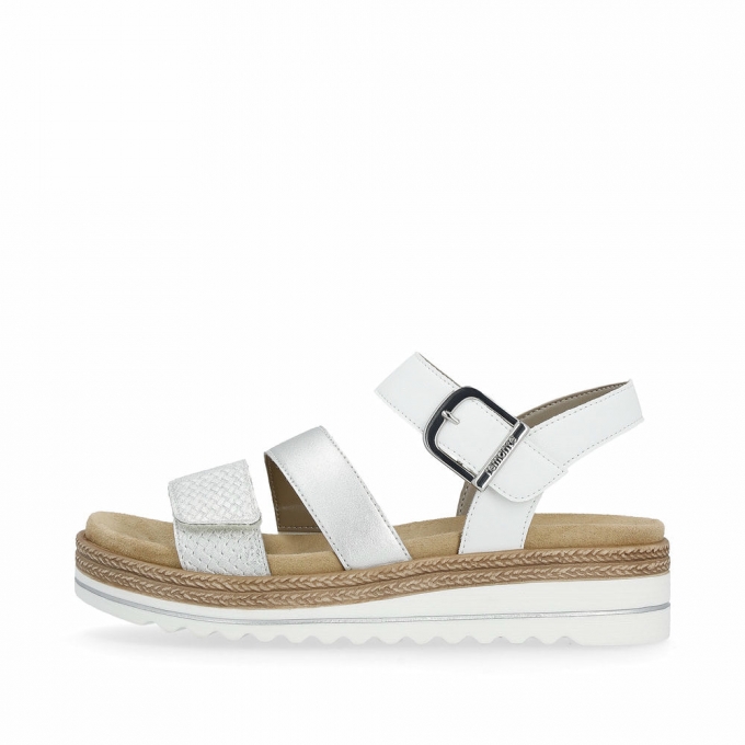 Remonte Damen Riemchensandalen - Silber/Platin
