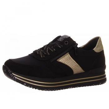 Remonte Schnürer in schwarz