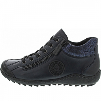 Remonte Schnürstiefelette in schwarz/lake/ozean/b