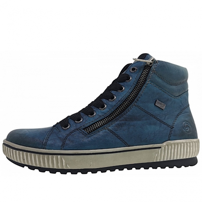 Remonte Schnürstiefel in blau 12
