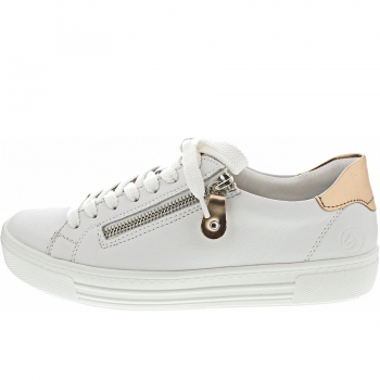 Remonte Sneaker low in weiss/kupfer