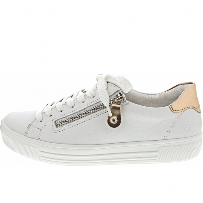 Remonte Sneaker low in weiss/kupfer