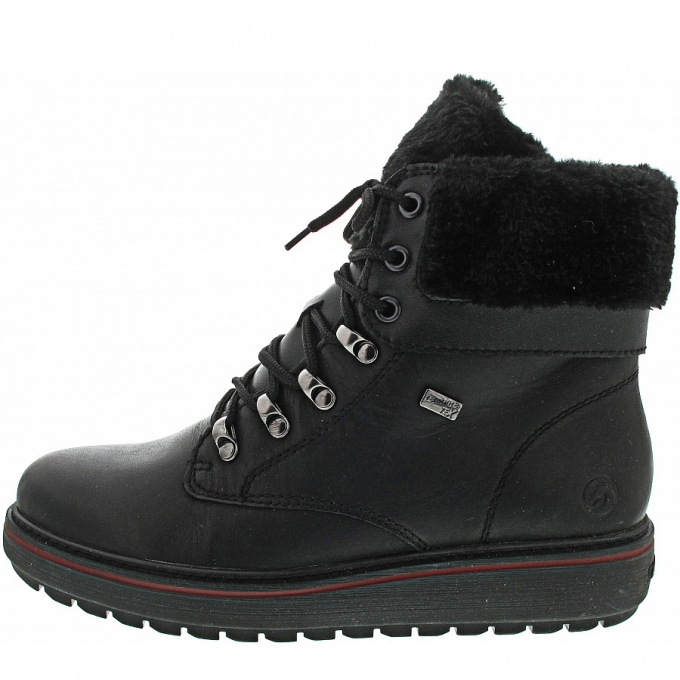 Remonte Schnürstiefel in schwarz