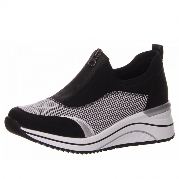 Remonte Sneaker in schwarz kombi.