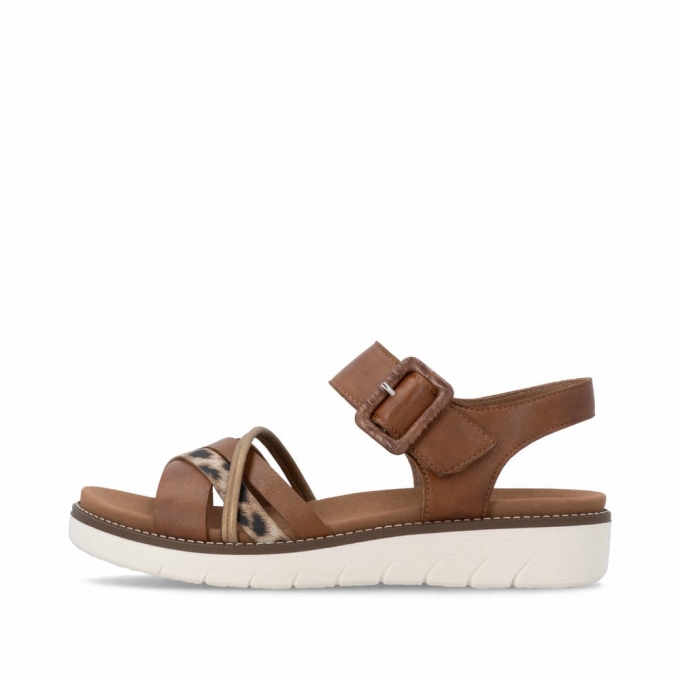 Remonte Damen Riemchensandalen - Braun