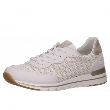 Remonte Schnürer in weiß kombi.