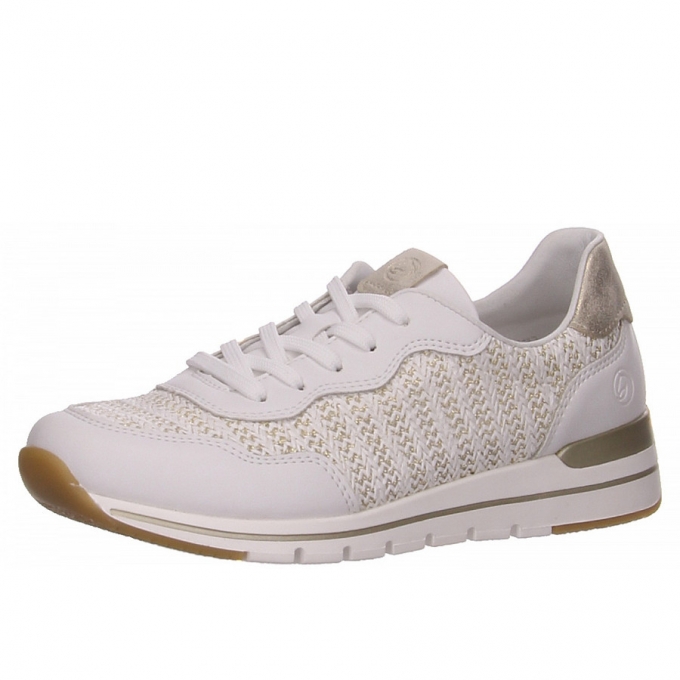 Remonte Schnürer in weiß kombi.