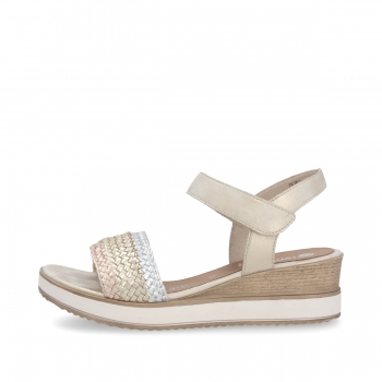 Remonte Damen Keilsandaletten - Metallic