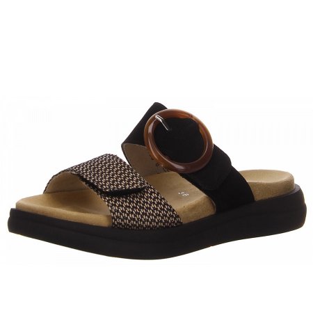 Remonte Pantolette in schwarz kombi.