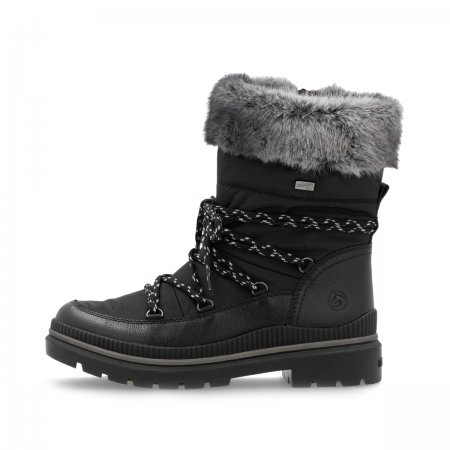 Remonte Damen Schnürstiefel - Schwarz
