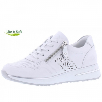 Remonte bequeme Schnürer in weiß